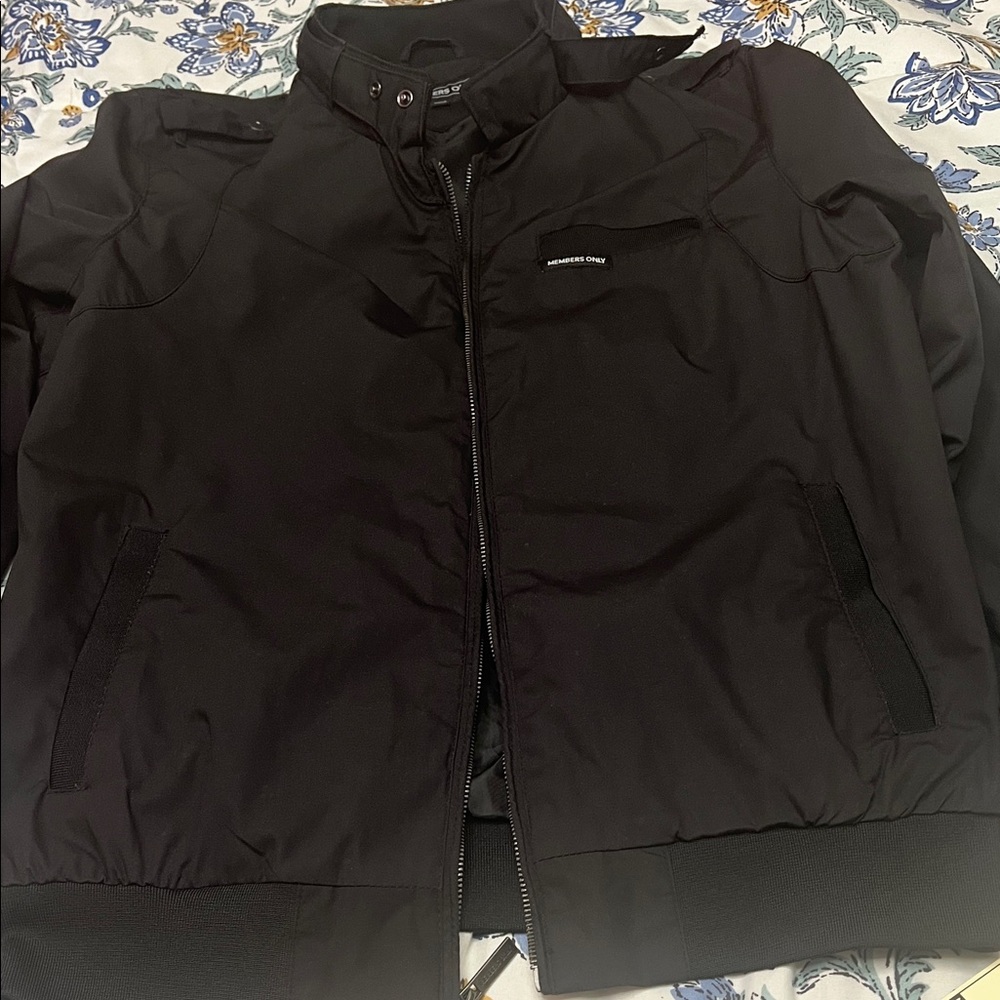 Members Only Black Bomber Jacket